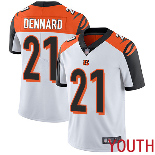 Cincinnati Bengals Limited White Youth Darqueze Dennard Road Jersey NFL Footballl #21 Vapor Untouchable->cincinnati bengals->NFL Jersey